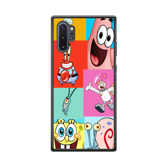 Spongebob Collage Character Samsung Galaxy Note 10 Plus Case