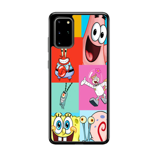 Spongebob Collage Character Samsung Galaxy S20 Plus Case