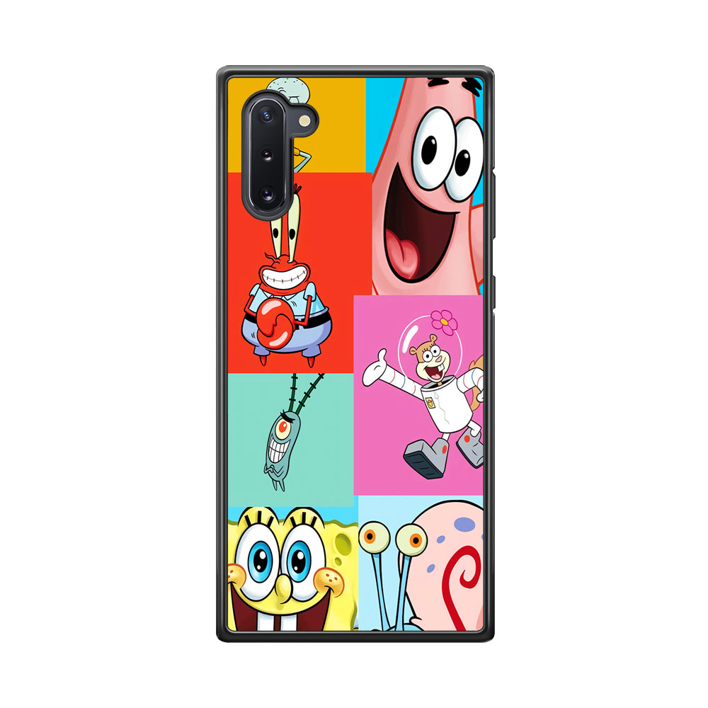 Spongebob Collage Character Samsung Galaxy Note 10 Case