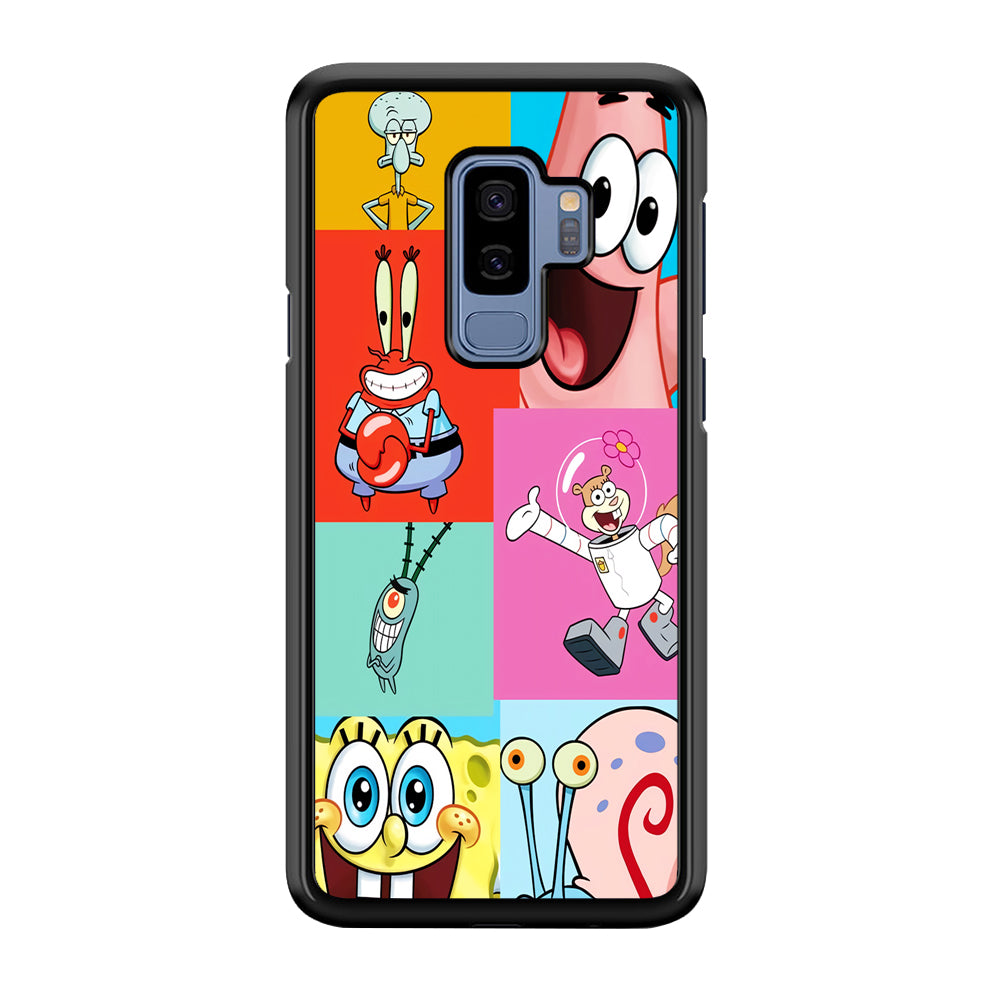 Spongebob Collage Character Samsung Galaxy S9 Plus Case
