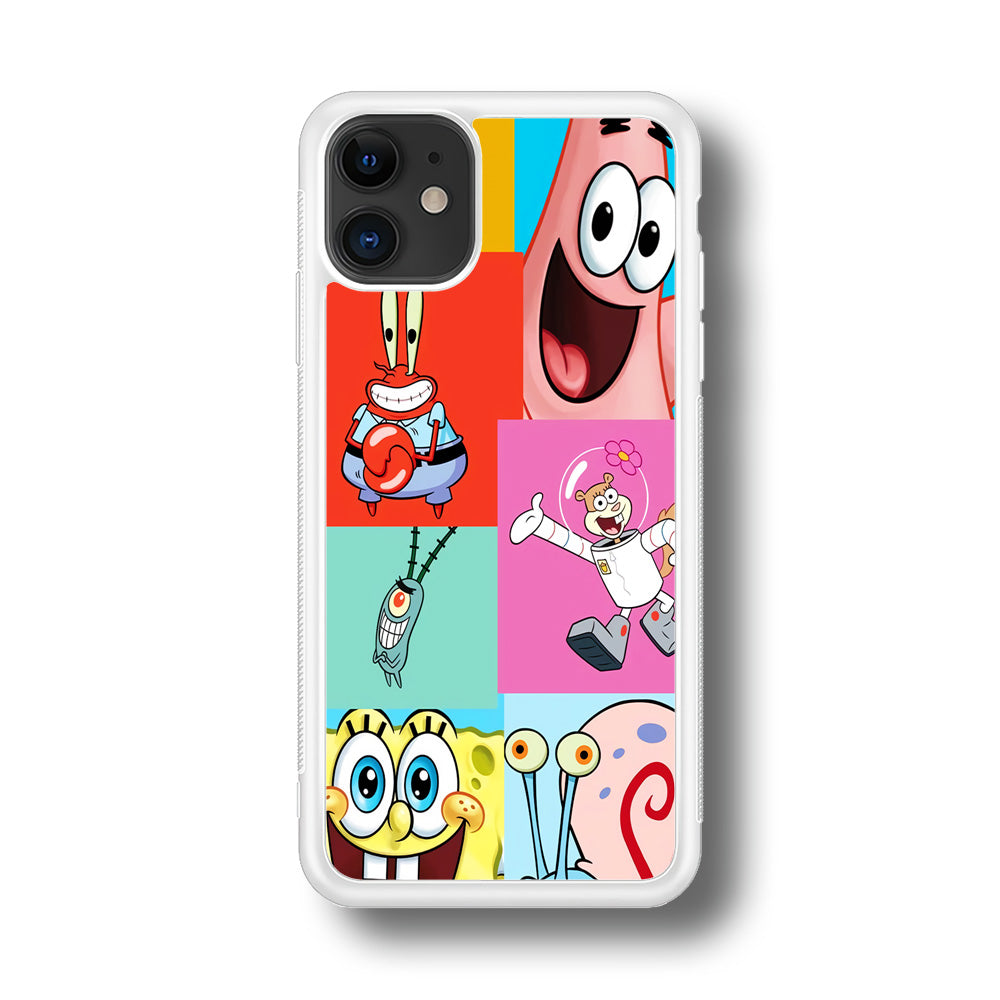 Spongebob Collage Character iPhone 11 Case
