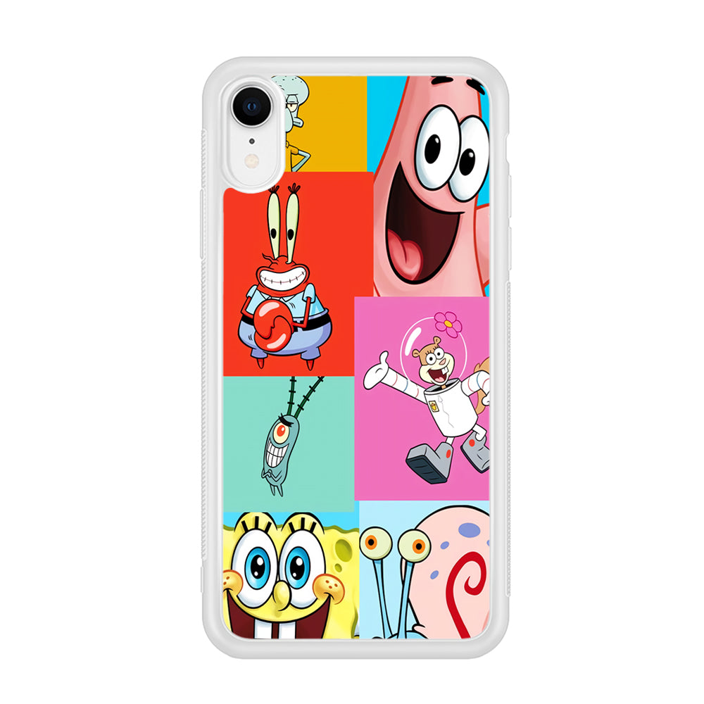 Spongebob Collage Character iPhone XR Case