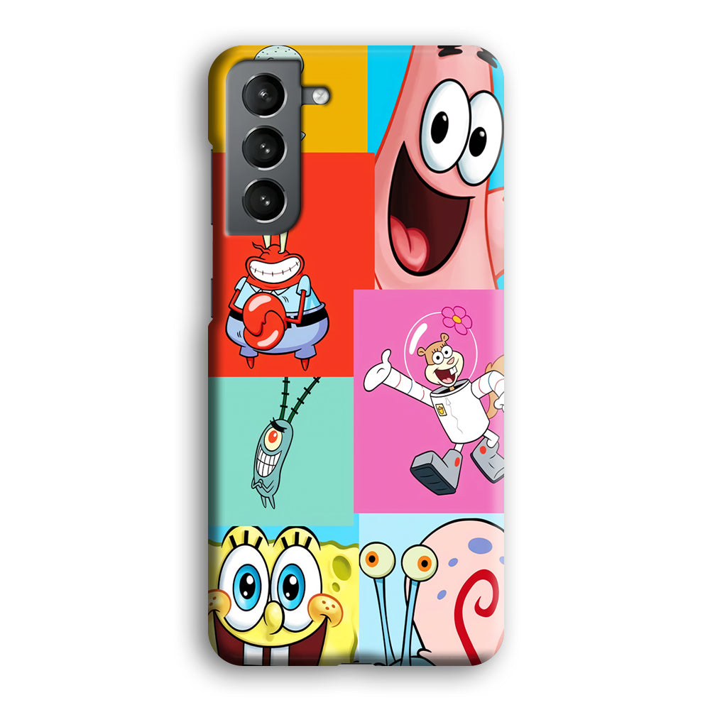 Spongebob Collage Character Samsung Galaxy S21 Case