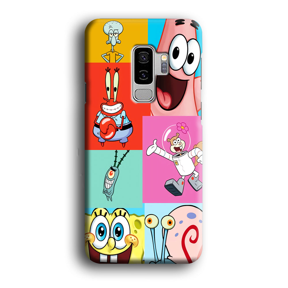 Spongebob Collage Character Samsung Galaxy S9 Plus Case