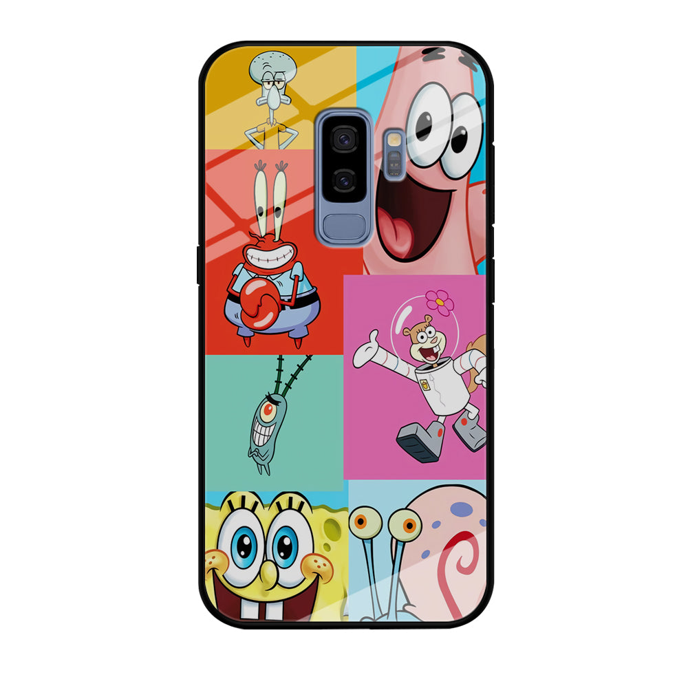 Spongebob Collage Character Samsung Galaxy S9 Plus Case