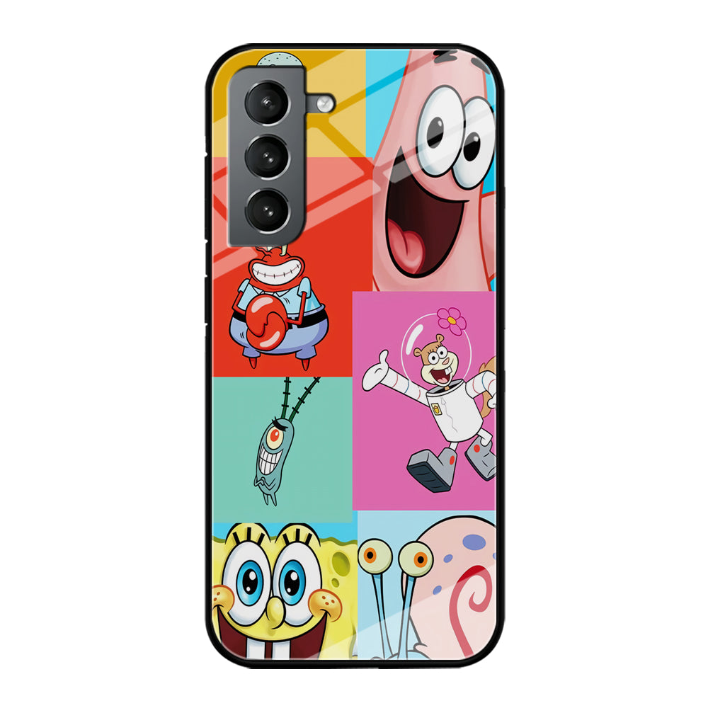 Spongebob Collage Character Samsung Galaxy S21 Case