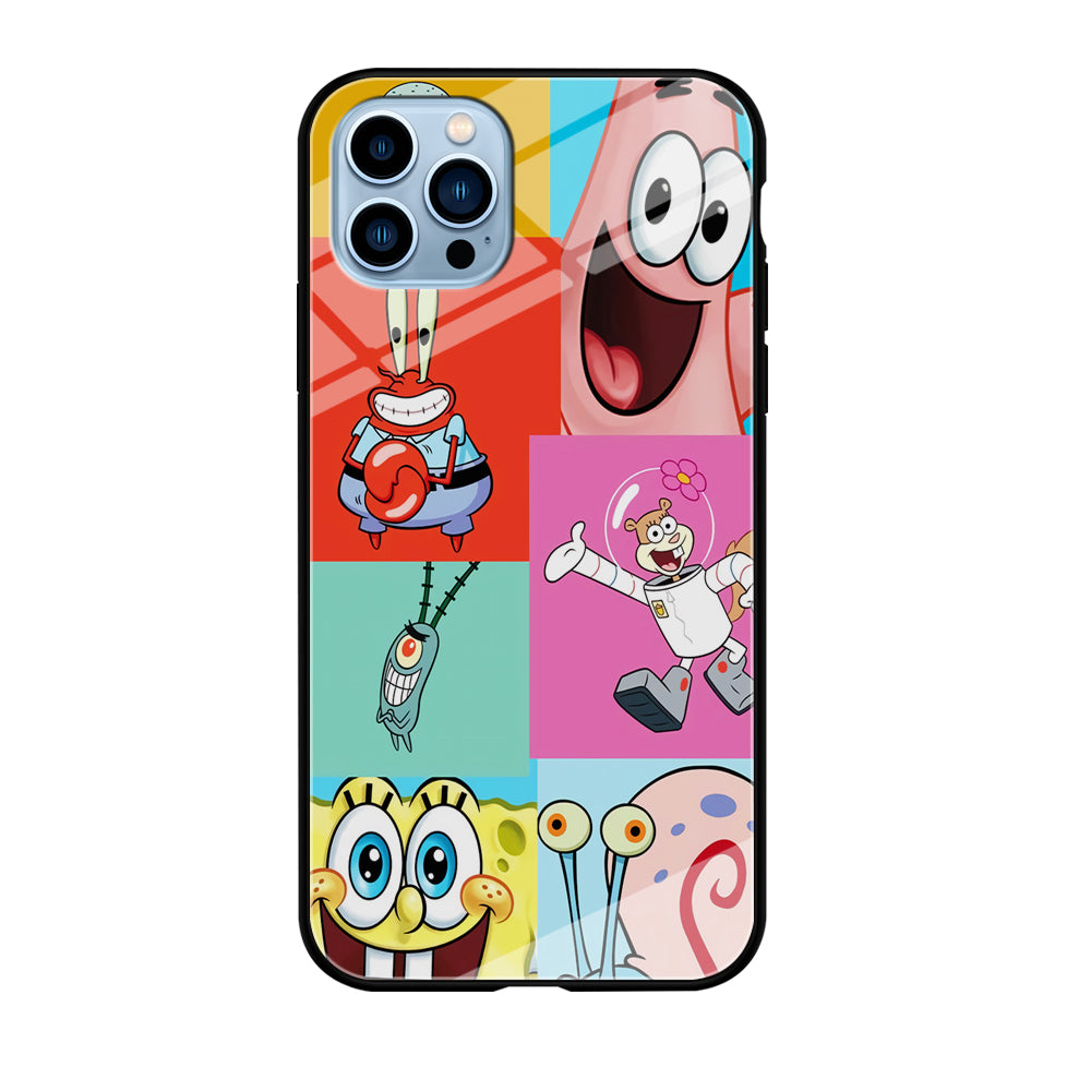 Spongebob Collage Character iPhone 12 Pro Case