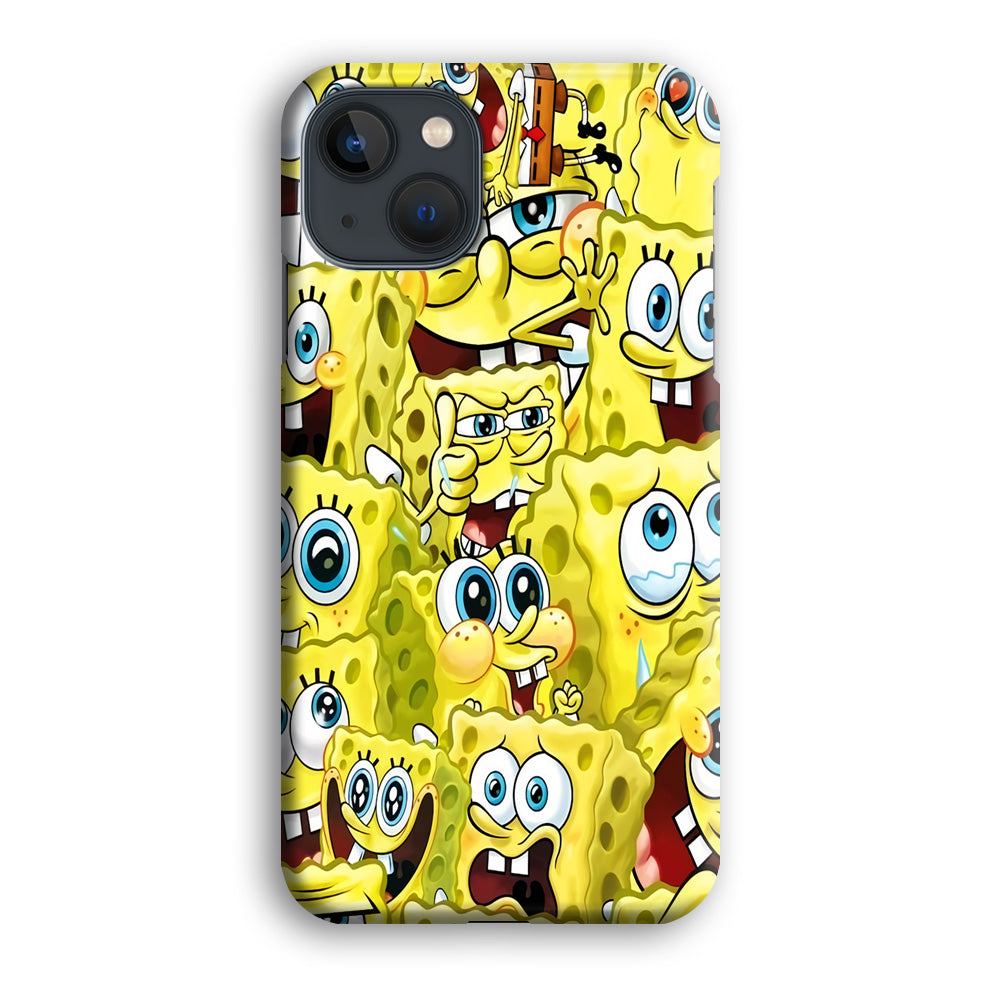 Spongebob Cute Expression iPhone 15 Case