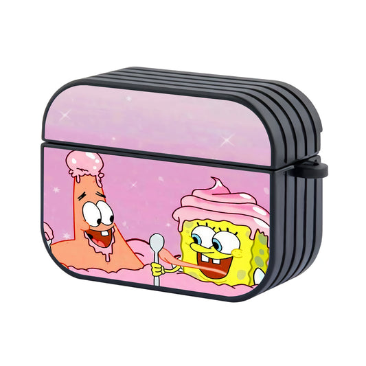 Spongebob Patrick Ice Cream Dessert Hard Plastic Case Cover For Apple Airpods Pro 2 - Ezzystore