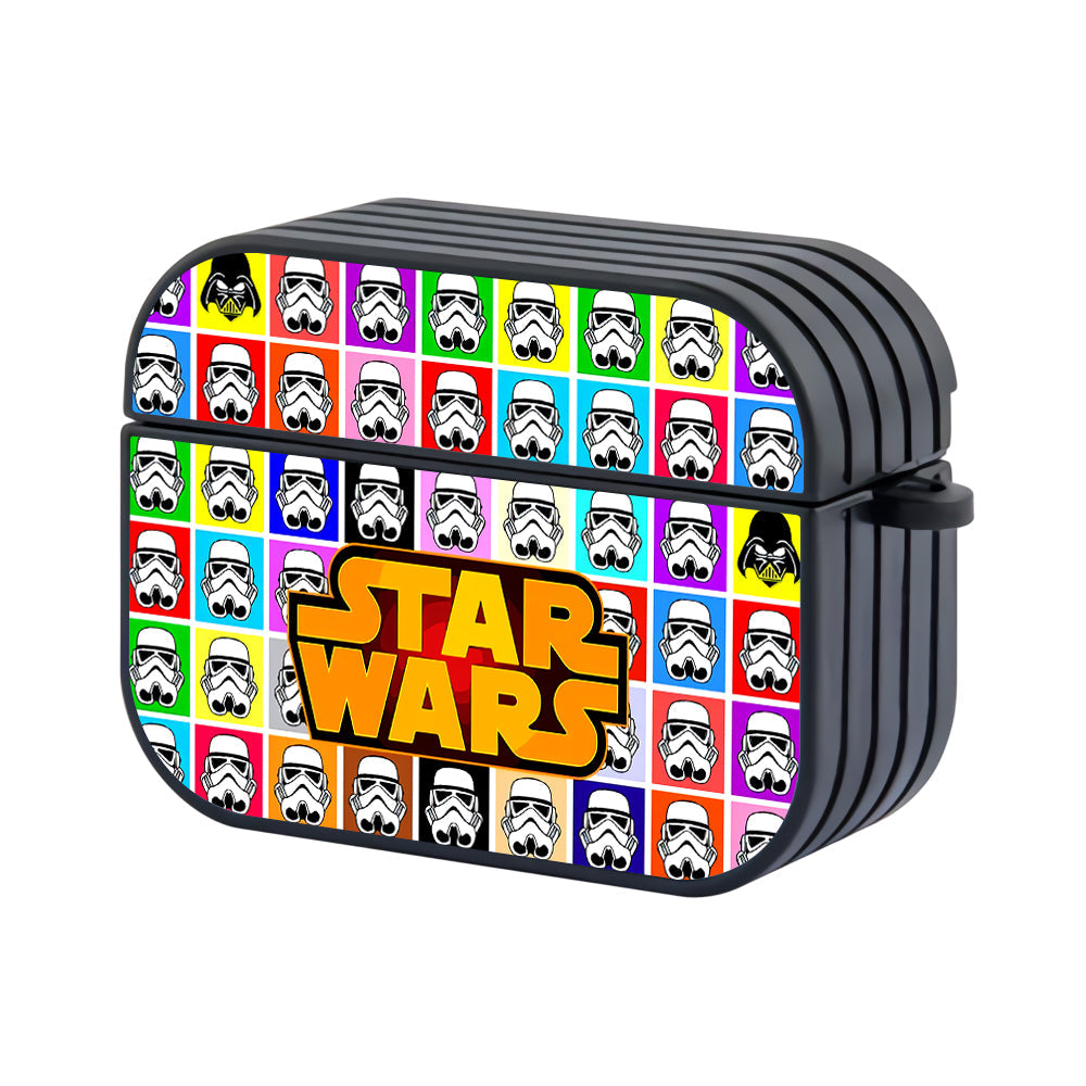 Star Wars Head Block Color Hard Plastic Case Cover For Apple Airpods Pro 2 - Ezzystore