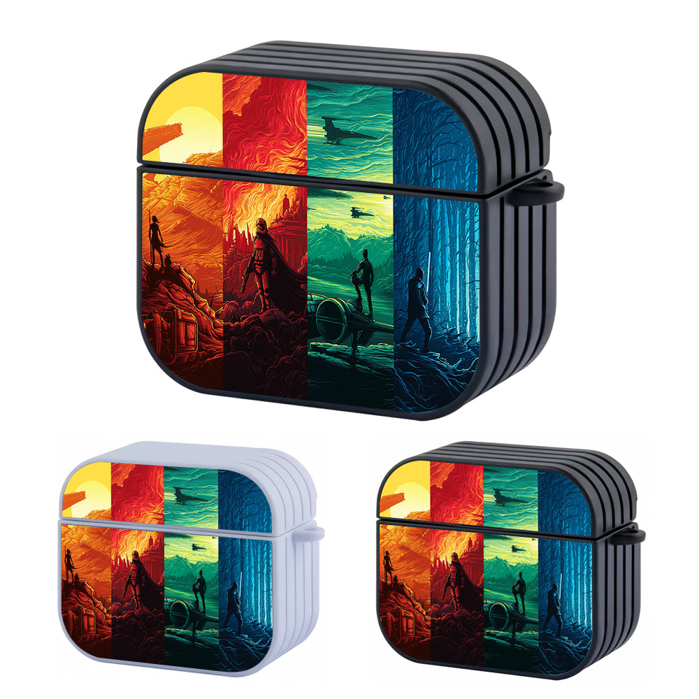 Star Wars Poster Force Awakens Hard Plastic Case Cover For Apple Airpods 3