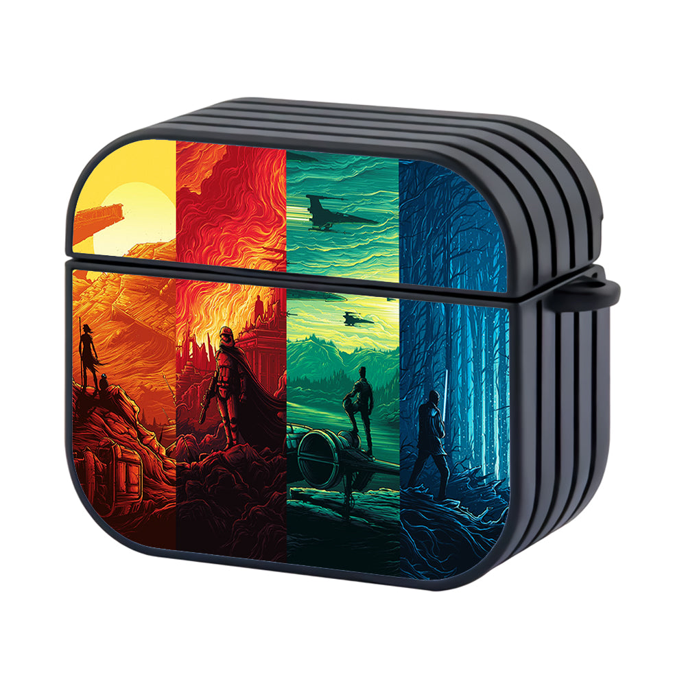 Star Wars Poster Force Awakens Hard Plastic Case Cover For Apple Airpods 3 - Ezzystore