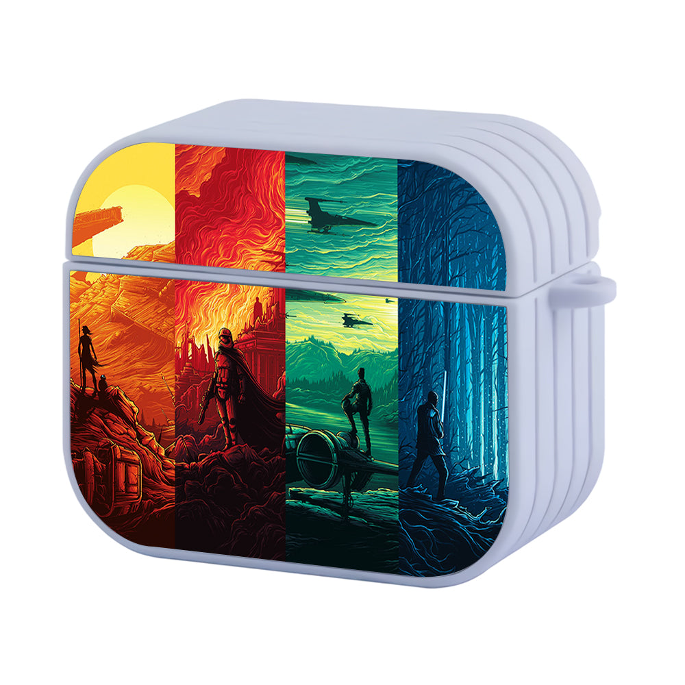 Star Wars Poster Force Awakens Hard Plastic Case Cover For Apple Airpods 3