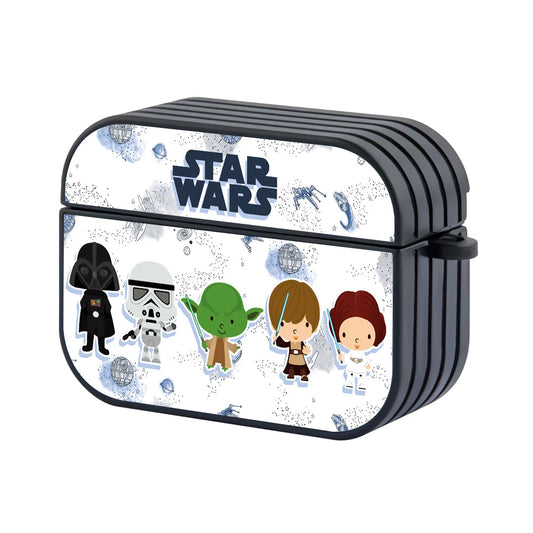 Star Wars Tiny and Cutie Hard Plastic Case Cover For Apple Airpods Pro 2 - Ezzystore