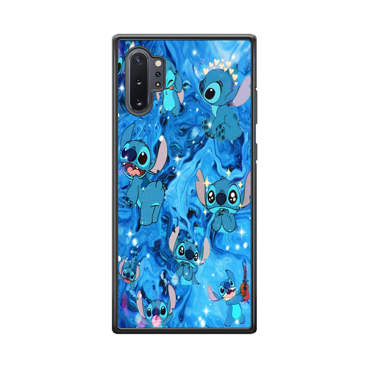 Stitch Aesthetic With Marble Blue Samsung Galaxy Note 10 Plus Case