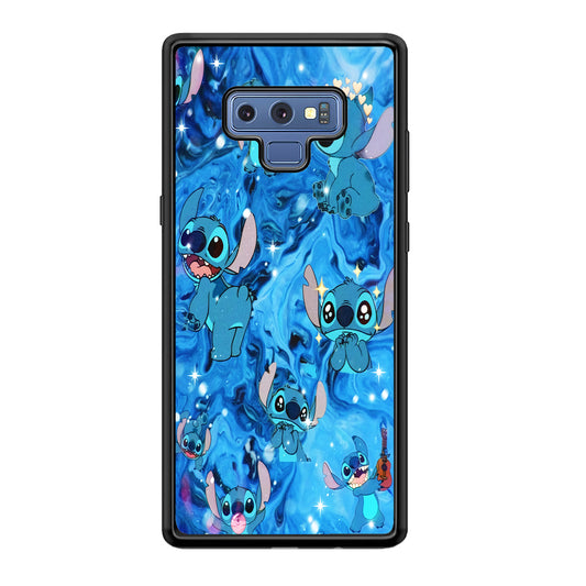 Stitch Aesthetic With Marble Blue Samsung Galaxy Note 9 Case