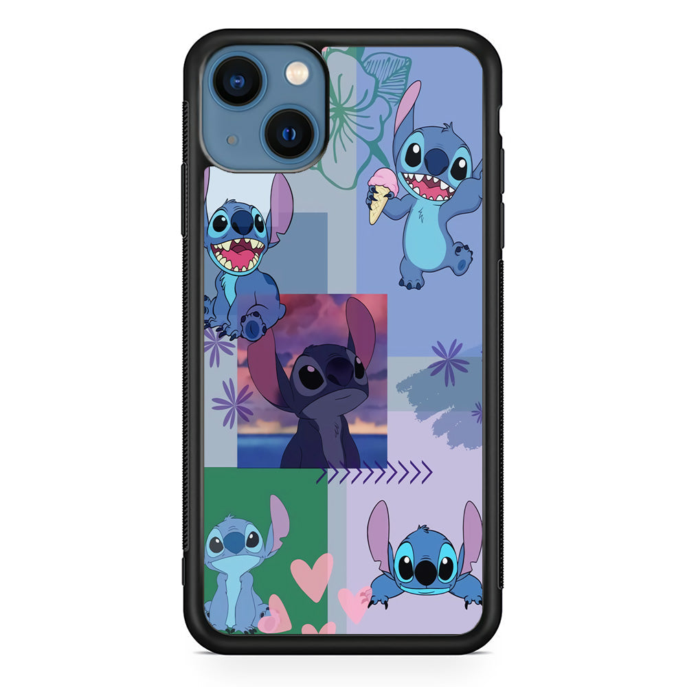 Stitch Collage Aesthetic iPhone 14 Plus Case