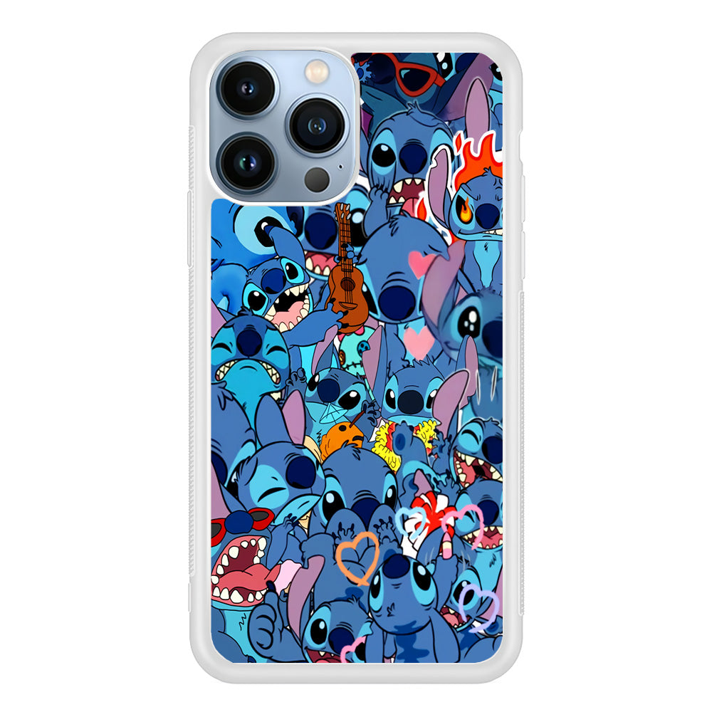 Stitch Cute Expression iPhone 14 Pro Case