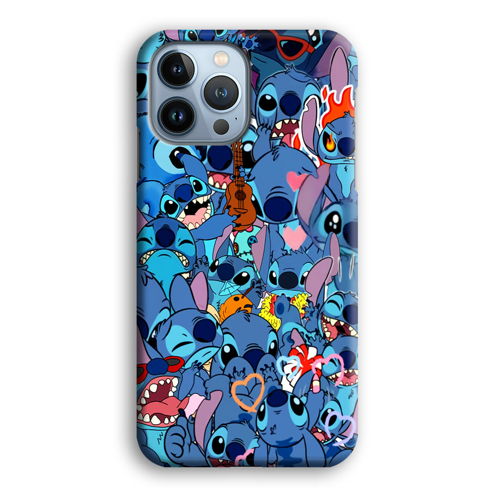Stitch Cute Expression iPhone 14 Pro Case