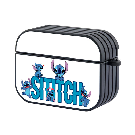 Stitch Cute Of Word Hard Plastic Case Cover For Apple Airpods Pro 2 - Ezzystore