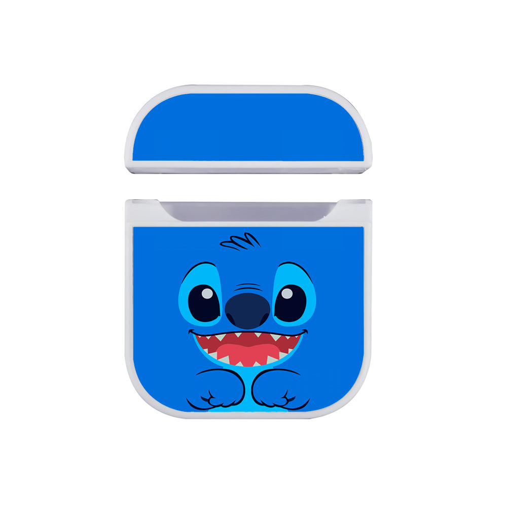 Stitch Smiling Face Hard Plastic Case Cover For Apple Airpods