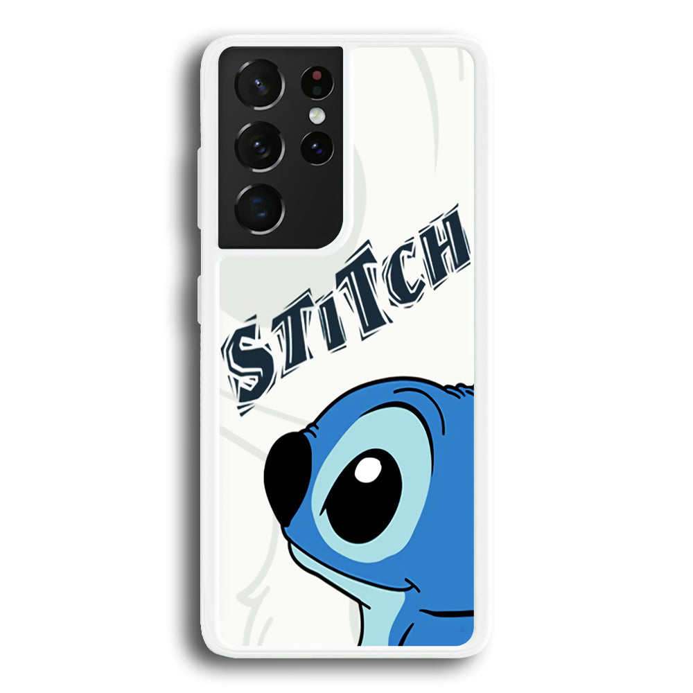 Stitch Smiling Face Samsung Galaxy S21 Ultra Case