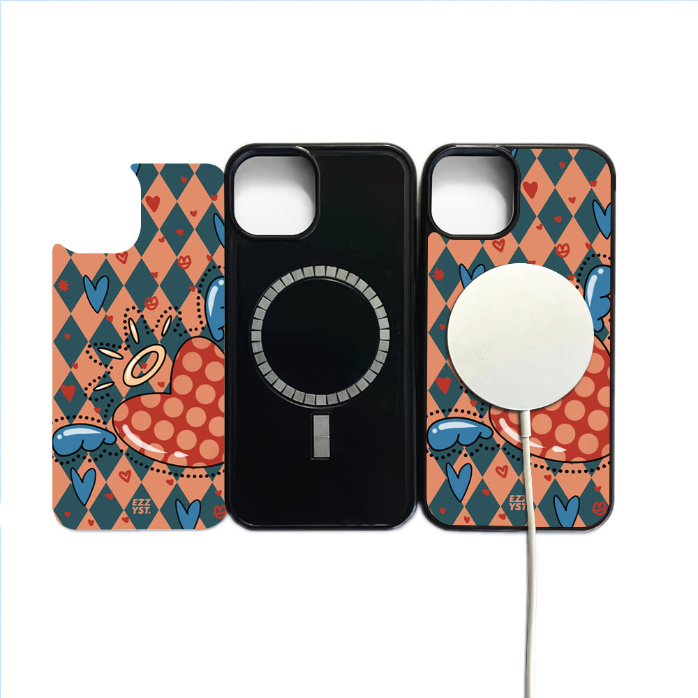 Style in Love Flowery Heart Magsafe iPhone Case