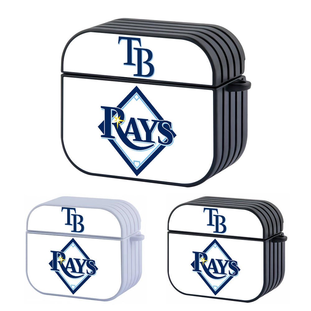 Tampa Bay Rays Logo Hard Plastic Case Cover For Apple Airpods 3