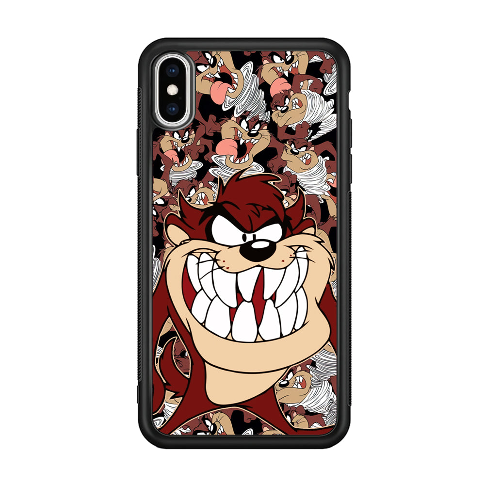 Tasmanian Devil Looney Tunes Angry Style iPhone X Case