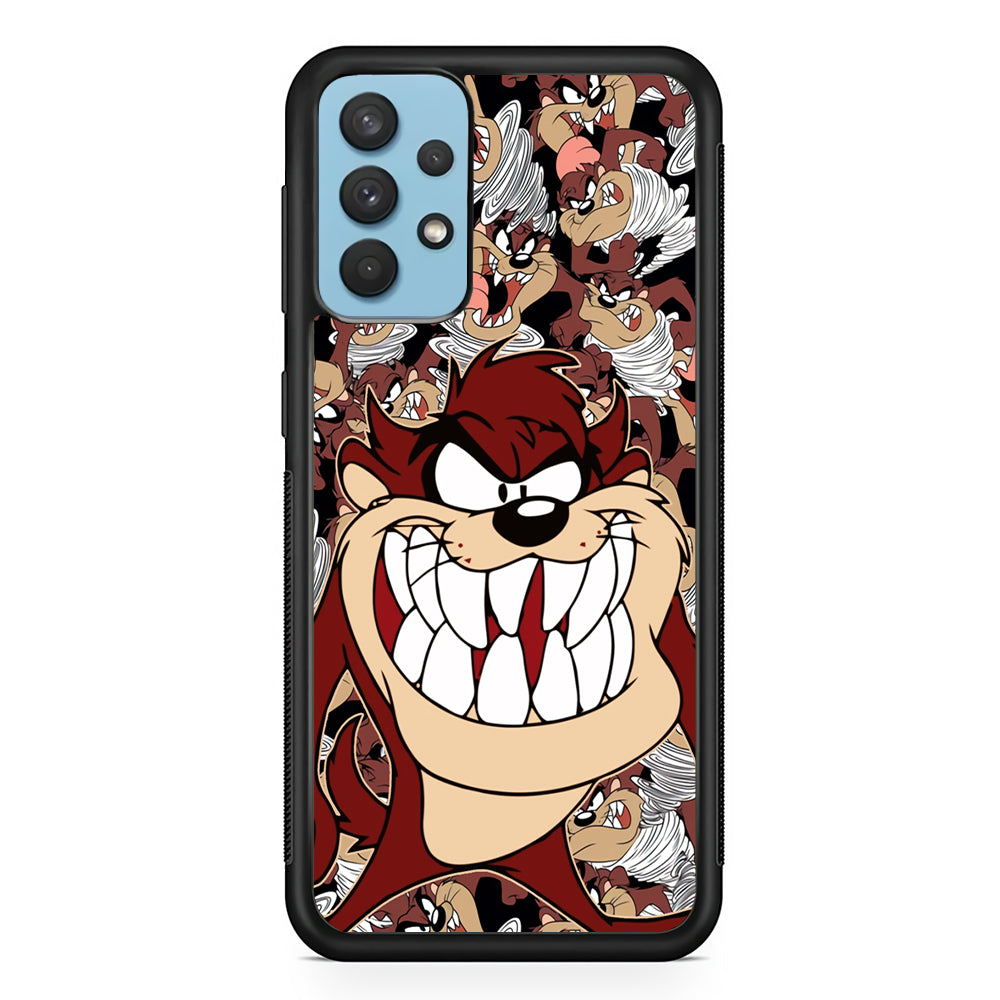 Tasmanian Devil Looney Tunes Angry Style Samsung Galaxy A32 Case