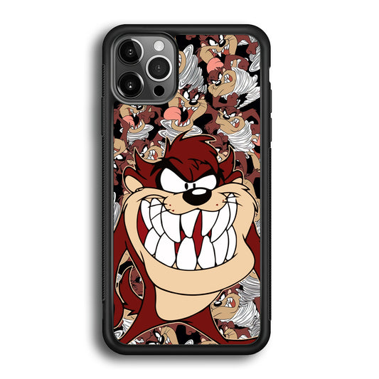 Tasmanian Devil Looney Tunes Angry Style iPhone 12 Pro Case