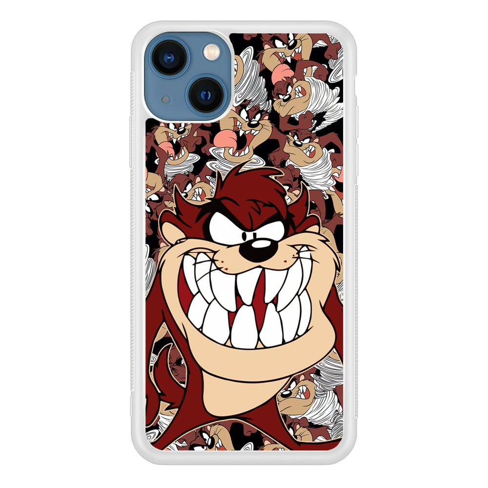 Tasmanian Devil Looney Tunes Angry Style iPhone 14 Plus Case