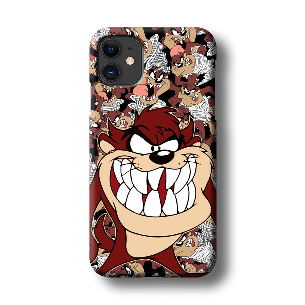 Tasmanian Devil Looney Tunes Angry Style iPhone 11 Case