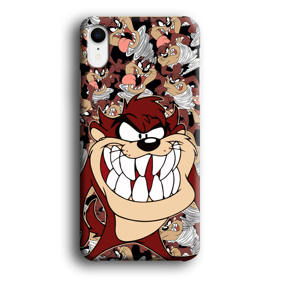 Tasmanian Devil Looney Tunes Angry Style iPhone XR Case