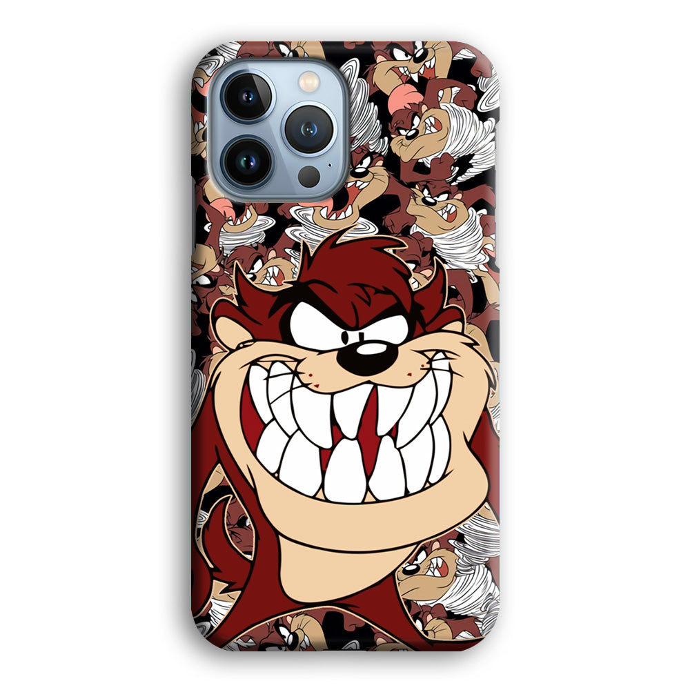Tasmanian Devil Looney Tunes Angry Style iPhone 14 Pro Case
