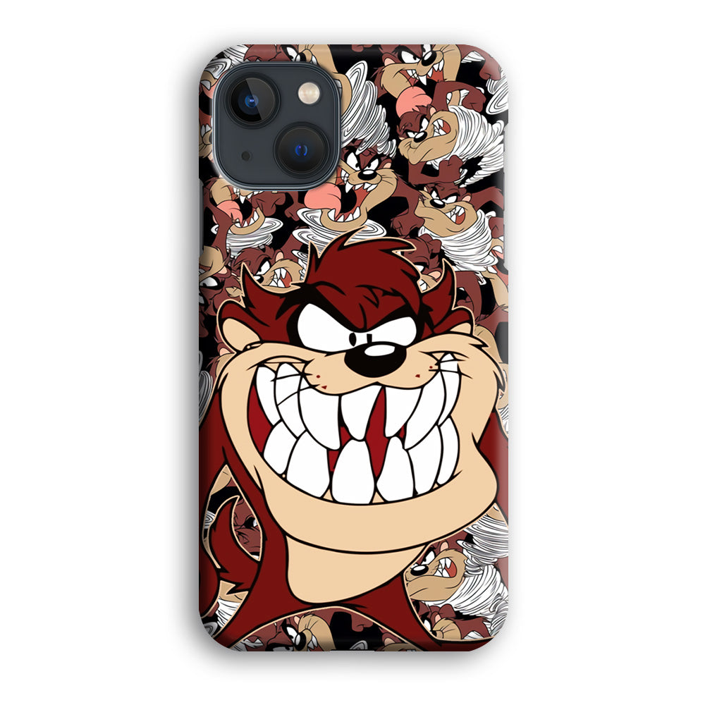 Tasmanian Devil Looney Tunes Angry Style iPhone 14 Plus Case