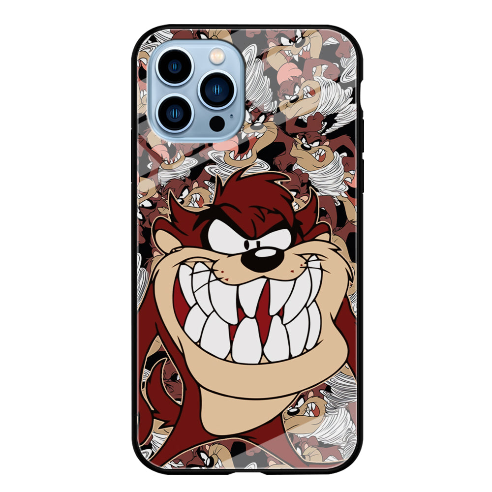 Tasmanian Devil Looney Tunes Angry Style iPhone 14 Pro Case