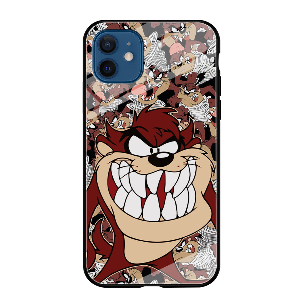 Tasmanian Devil Looney Tunes Angry Style iPhone 12 Case