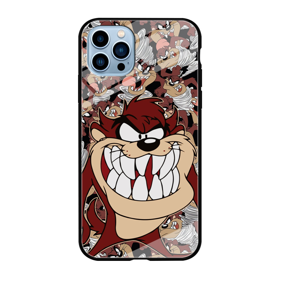 Tasmanian Devil Looney Tunes Angry Style iPhone 12 Pro Case