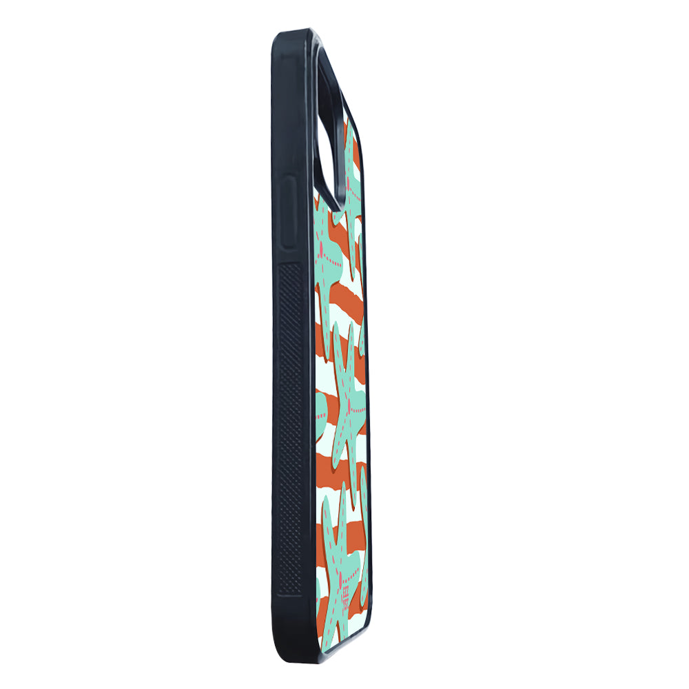 The Ocean Sculpture Rising Teal Star Magsafe iPhone Case