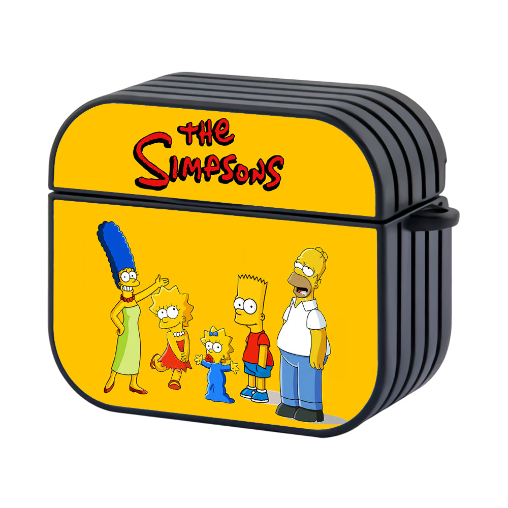 The Simpsons Family Yellow Hard Plastic Case Cover For Apple Airpods 3 - Ezzystore