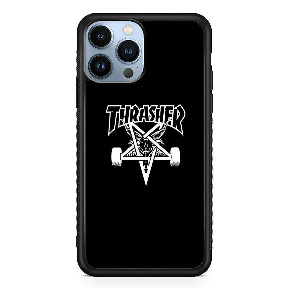Thrasher x Pentagram Midnight Black iPhone 14 Pro Case - Ezzystore