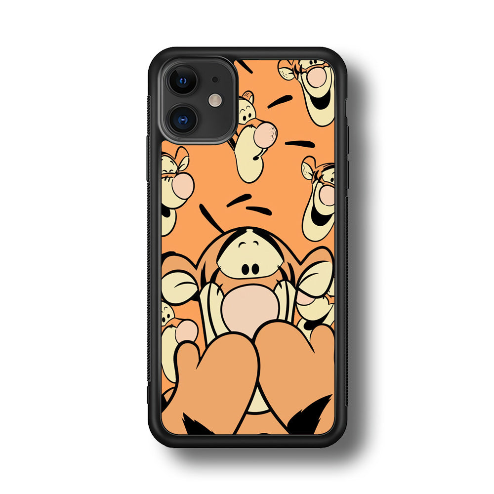 Tiger Winnie The Pooh Expression iPhone 11 Case