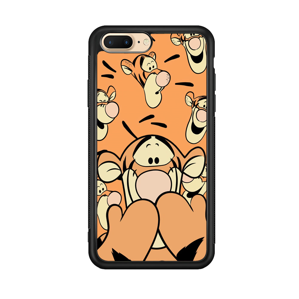 Tiger Winnie The Pooh Expression iPhone 8 Plus Case