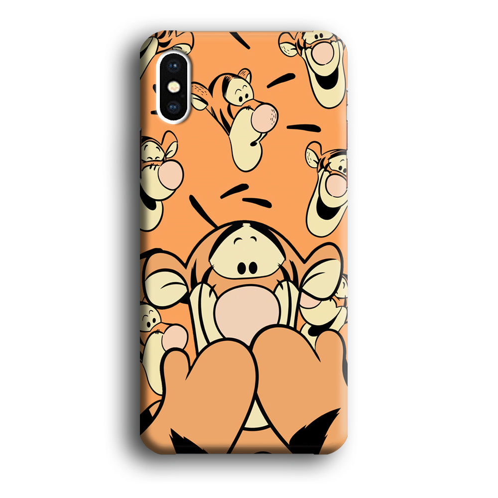 Tiger Winnie The Pooh Expression iPhone X Case