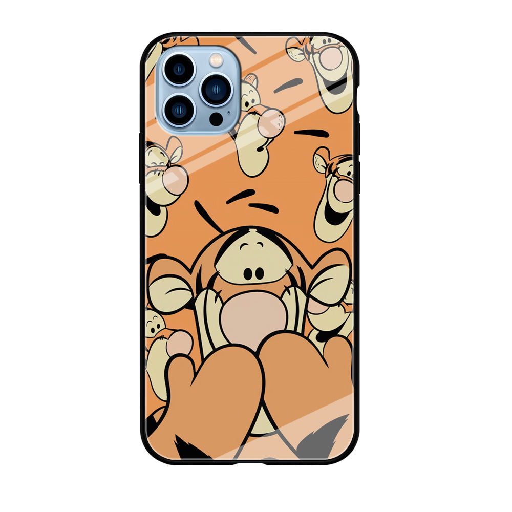 Tiger Winnie The Pooh Expression iPhone 12 Pro Case