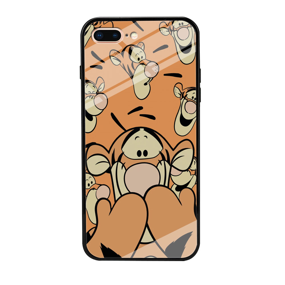 Tiger Winnie The Pooh Expression iPhone 8 Plus Case