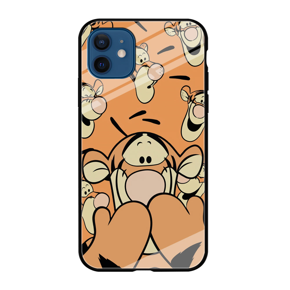 Tiger Winnie The Pooh Expression iPhone 12 Case