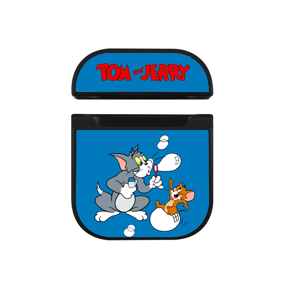 Tom And Jerry Soap Balloon Hard Plastic Case Cover For Apple Airpods