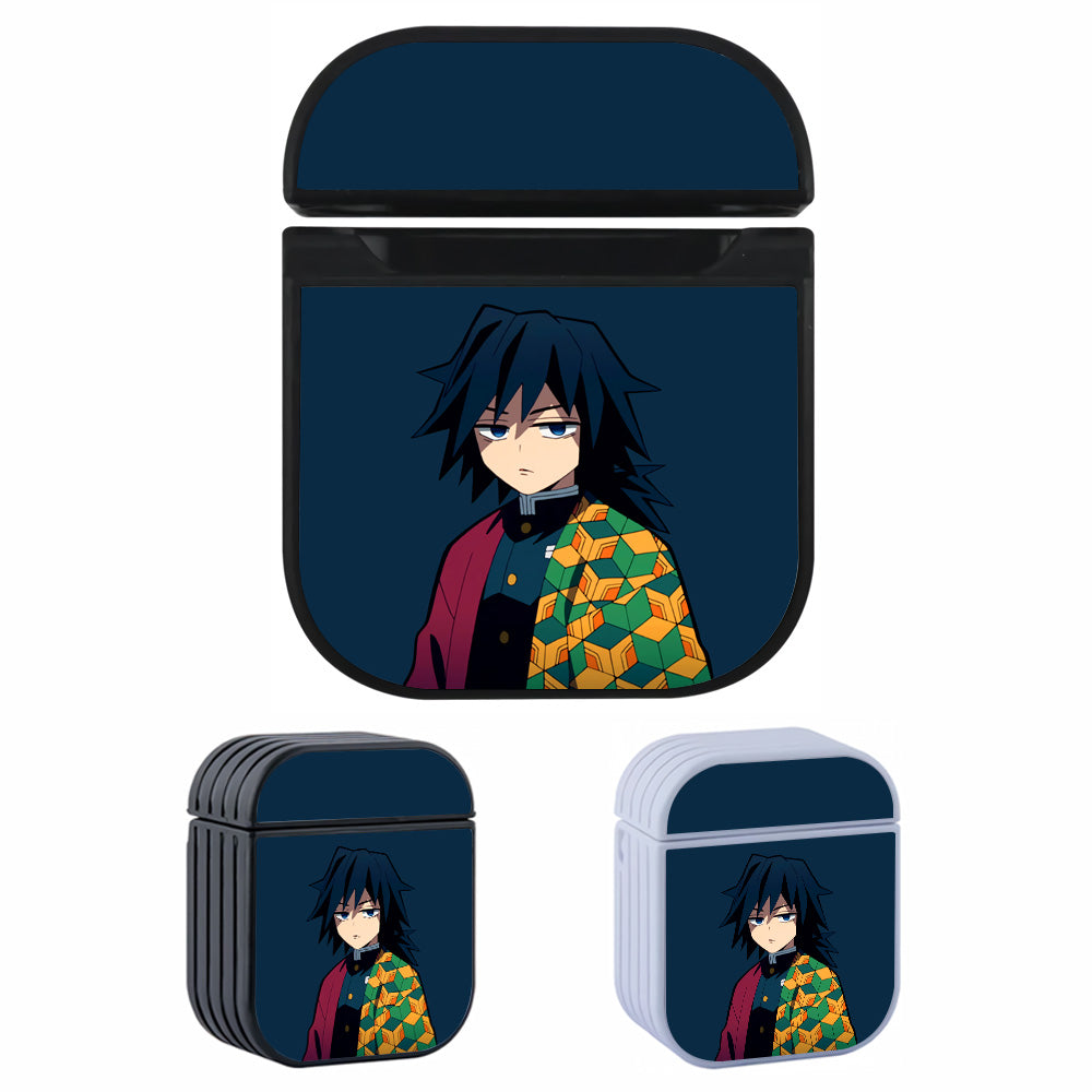 Tomioka Giyuu Angry reaction Hard Plastic Case Cover For Apple Airpods